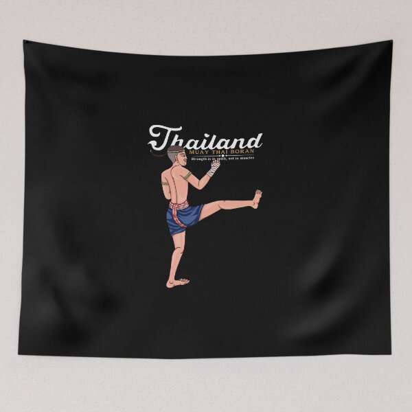 Item preview, Mural Painting Muay Thai Boran designed and sold by KewaleeTee.