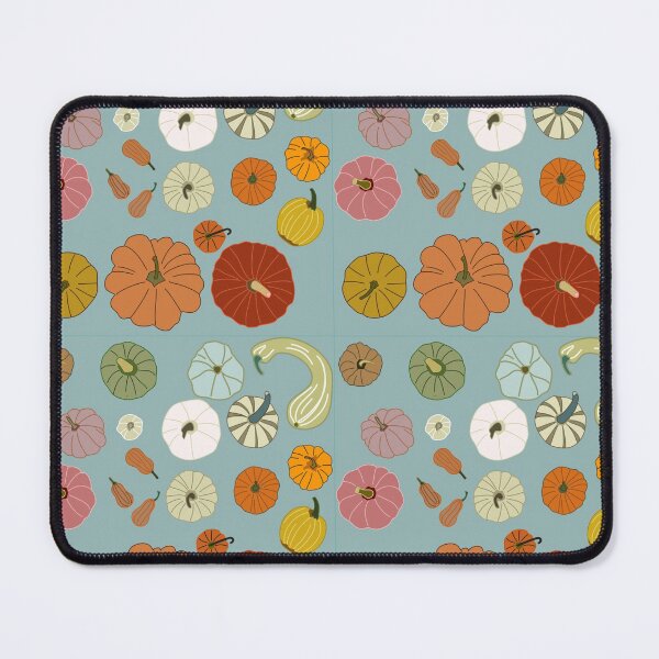 Item preview, autumn pumpkins collection freehand drawing seamless pattern designed and sold by Ahappycraft.