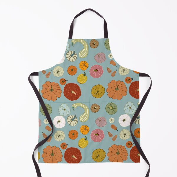 Item preview, autumn pumpkins collection freehand drawing seamless pattern designed and sold by Ahappycraft.