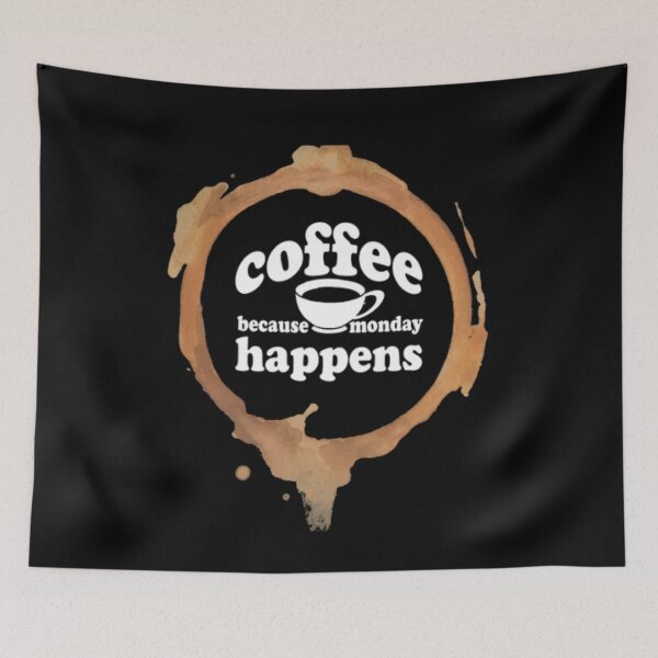 Item preview, Coffee because monday happens designed and sold by LiveToLearn.