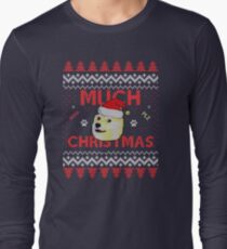 Much Christmas - Doge Meme Long Sleeve T-Shirt