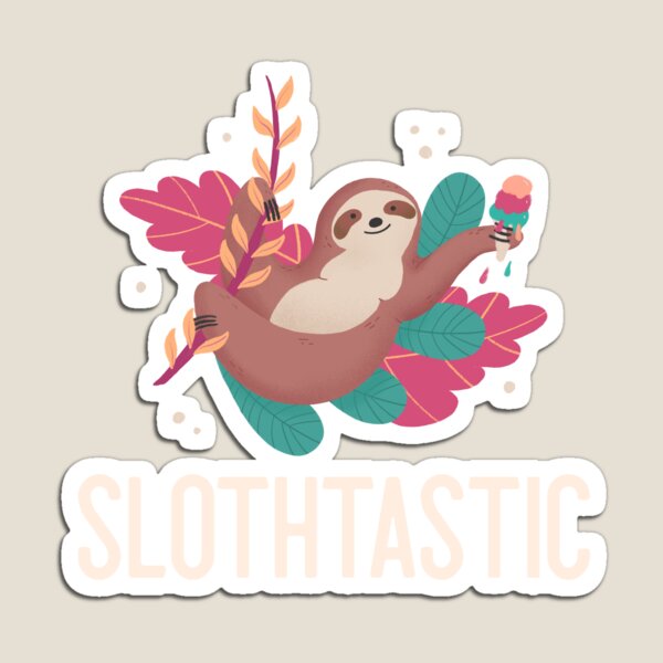 Item preview, Diseño de camiseta de perezoso slothtastic designed and sold by lach3.