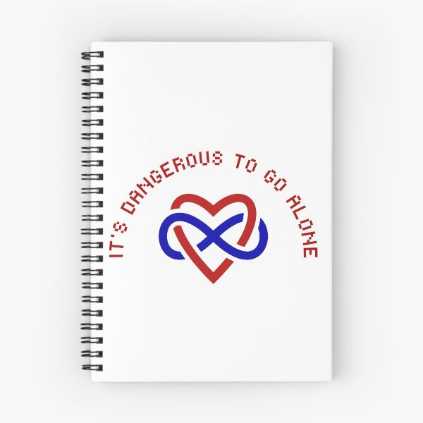 Item preview, Dangerous to go alone take polyamory designed and sold by SmutButtons.
