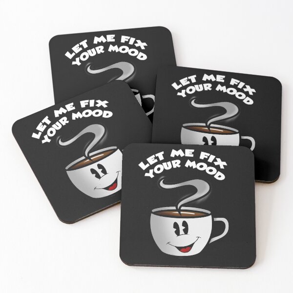 Item preview, Let Me Fix Your Mood - Kawaii Cute Coffee Cup designed and sold by Genjitsu-Art.