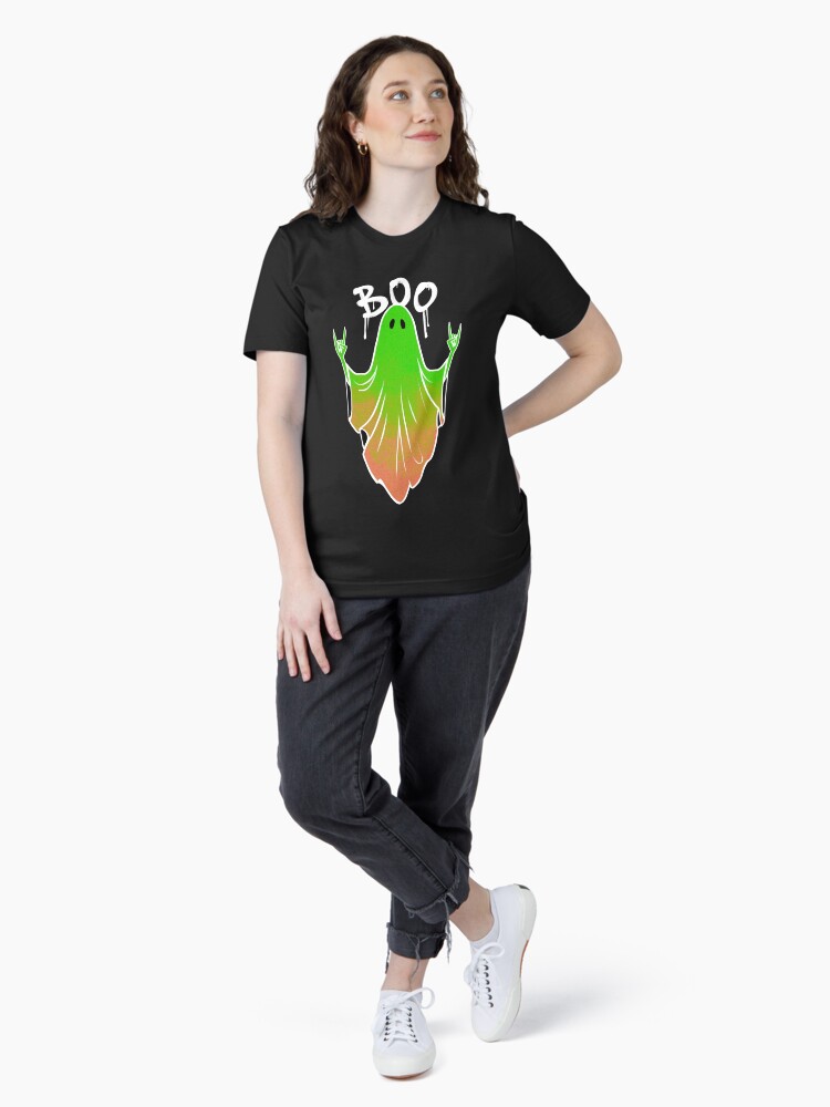 Thumbnail 4 of 7, Essential T-Shirt, "Boo" (White Type) designed and sold by thatartchick.