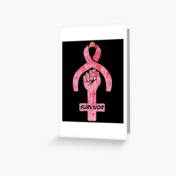 Breast Cancer Awareness Pink Ribbon With Positive Words | Poster