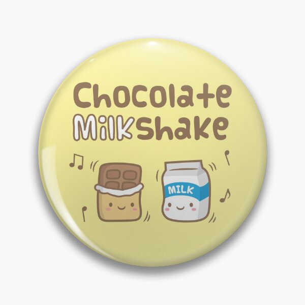 Item preview, Cute Chocolate and Milk Shake Pun Doodle designed and sold by rustydoodle.
