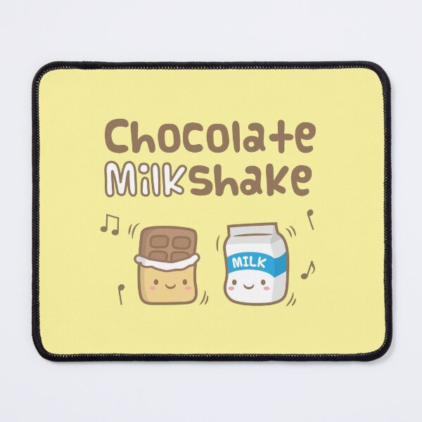 Item preview, Cute Chocolate and Milk Shake Pun Doodle designed and sold by rustydoodle.