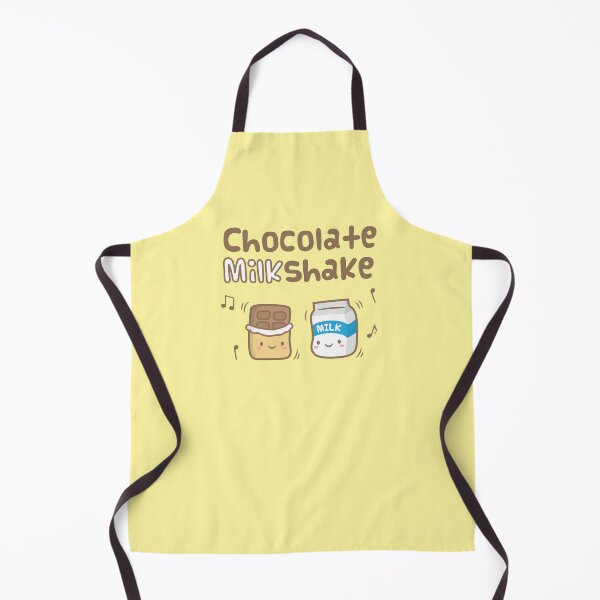 Item preview, Cute Chocolate and Milk Shake Pun Doodle designed and sold by rustydoodle.