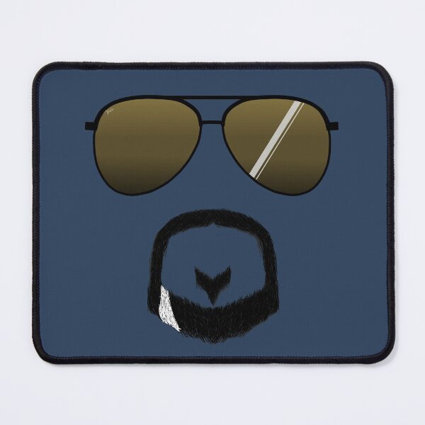 Item preview, Gold Aviators and Goatee designed and sold by IgniteWithin.