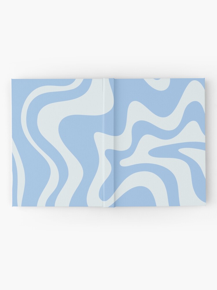 Retro Liquid Swirl Abstract Pattern in Pastel Powder Blue  Mouse Pad for  Sale by kierkegaard