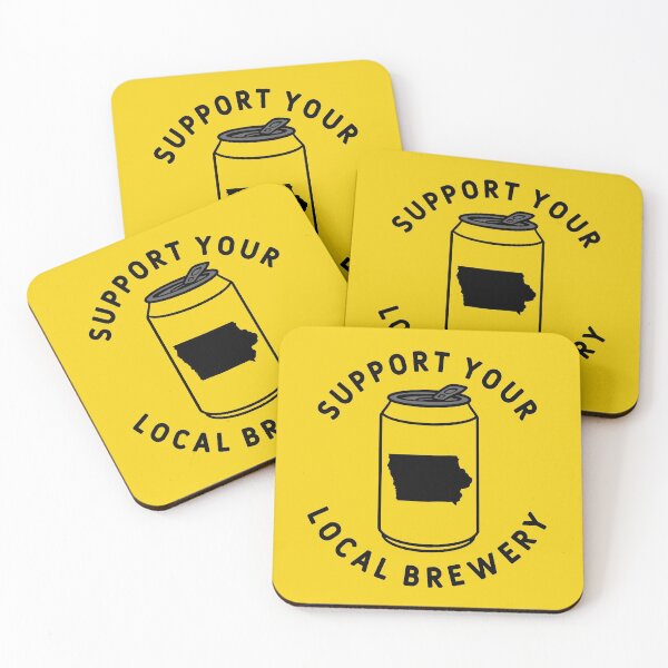 Item preview, Support Your Local Brewery Iowa designed and sold by fearcity.