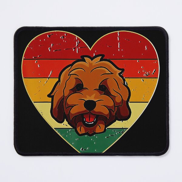 Item preview, Vintage Heart Golden Doodle Men Women Retro Doodle Dog designed and sold by BegayStore.