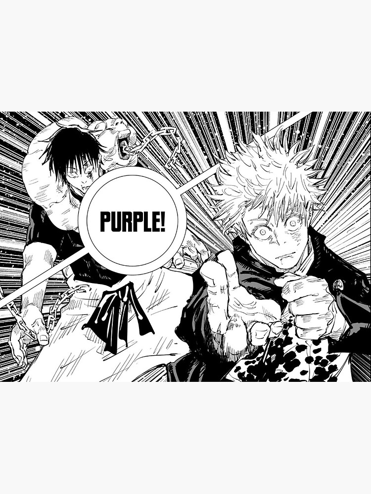 Jujutsu Kaisen Gojo Hollow Purple Manga Panel Sticker For Sale By ...