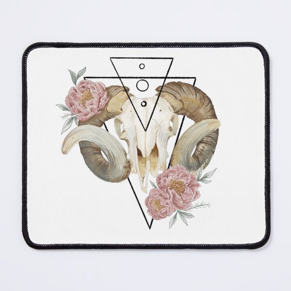 Item preview, Witchy Geometric Ram Skull designed and sold by SevensDead.