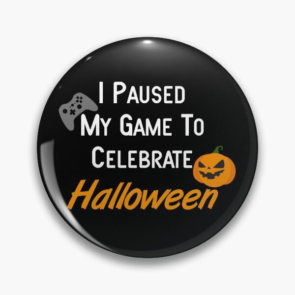 Artikelvorschau, Ich habe mein Spiel pausiert, um Halloween-Text zu feiern entworfen und verkauft von SYNTASTIC.