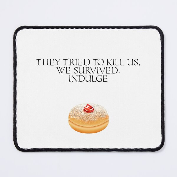 Item preview, Hanukkah Special - Story of hanukka maccabis in short - They Tried to kill us, We  survived. Indulge. Strawberry Jam Donut designed and sold by talgursmusthave.