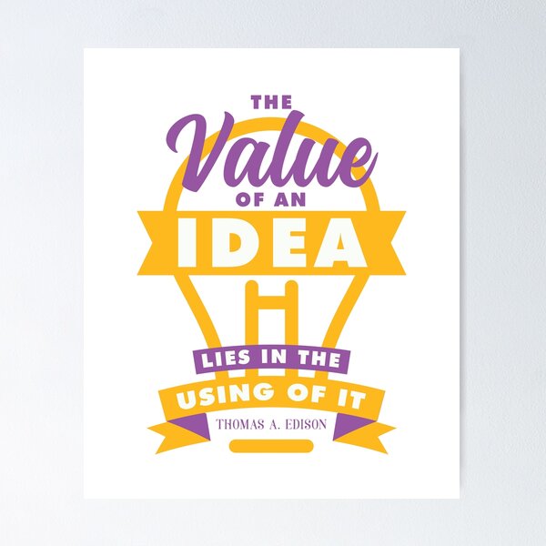 Item preview, Value of Idea Quotes designed and sold by garmentoffaith.