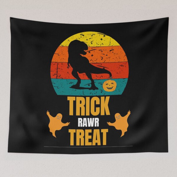 Item preview, Copy of  Trick Rawr Treat Last Minute Halloween Costume Design designed and sold by chetan786.