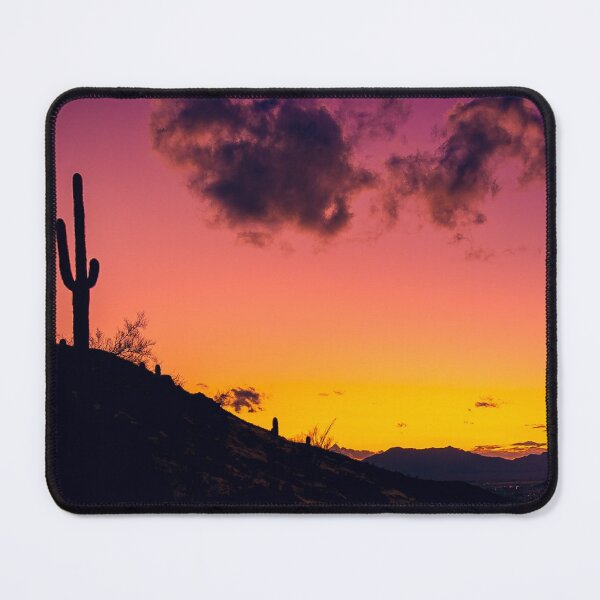 Item preview, saguaros cactus in Sunset bluesky designed and sold by Unicorny-Design.