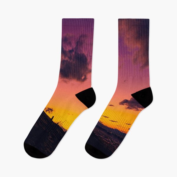 Item preview, saguaros cactus in Sunset bluesky designed and sold by Unicorny-Design.
