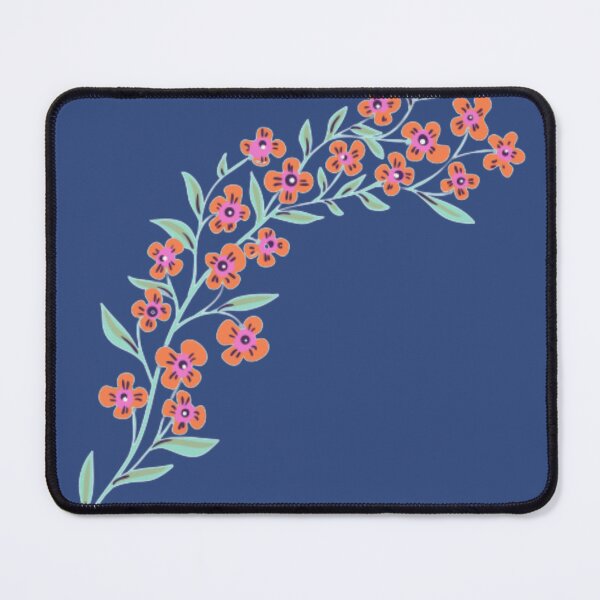 Item preview, String of Pretty Orange and Pink Flowers  designed and sold by Twittlefish.