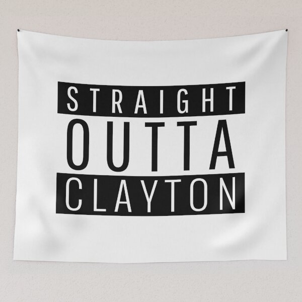 Item preview, Straight Outta Clayton North Carolina  designed and sold by Teelogic.