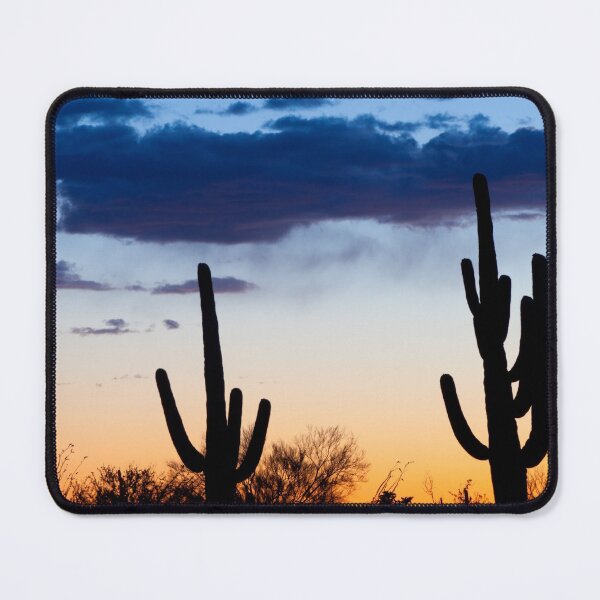 Item preview, saguaros cactus in Sunset bluesky designed and sold by Unicorny-Design.