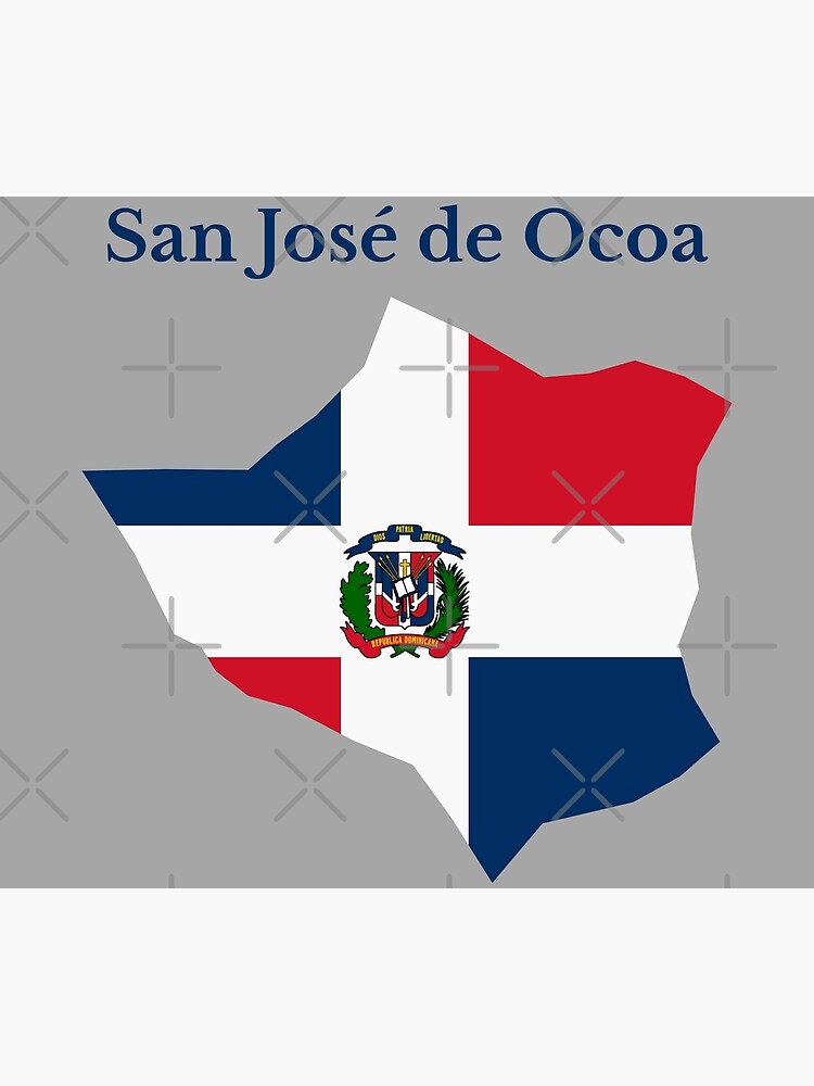 "San Jose de Ocoa Province Map Design, Dominican Republic." Poster for