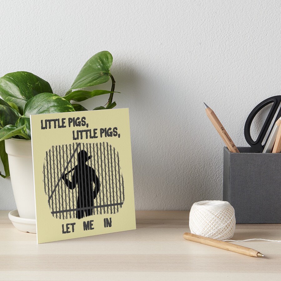 The Walking Dead Little Pigs Negan Art Print By Thedael Redbubble
