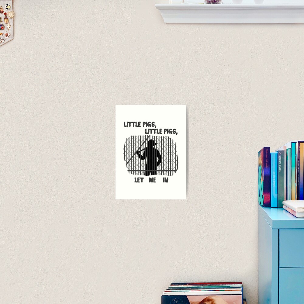The Walking Dead Little Pigs Negan Art Print By Thedael Redbubble