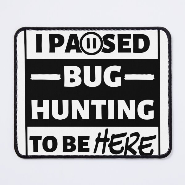 Item preview, I paused bug hunting to be here (black text) designed and sold by TiffanyYau.