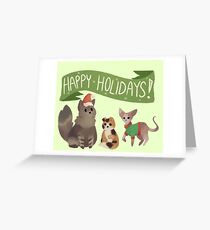 Holiday Cats! Greeting Card