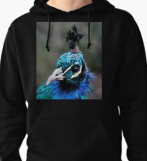 Elegance in Blue Pullover Hoodie