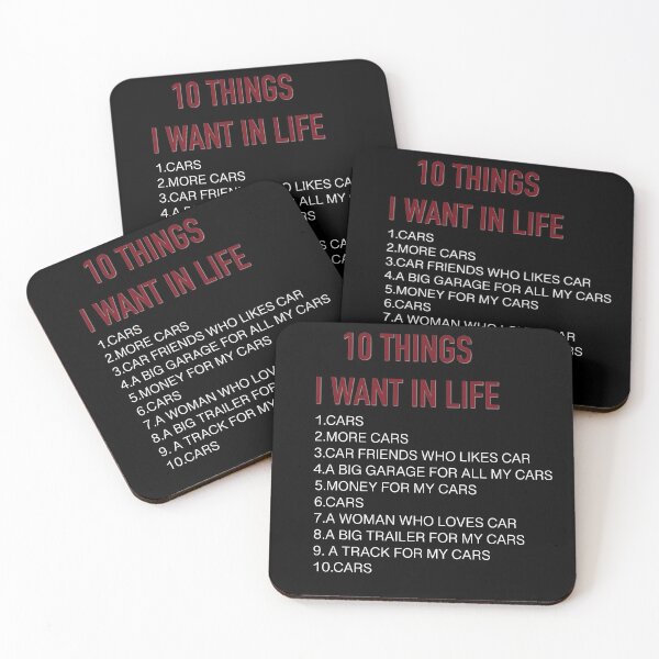 Item preview, 10 Things I Want In My Life Cars More Cars shirt designed and sold by SukanyaShop.