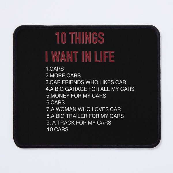 Item preview, 10 Things I Want In My Life Cars More Cars shirt designed and sold by SukanyaShop.
