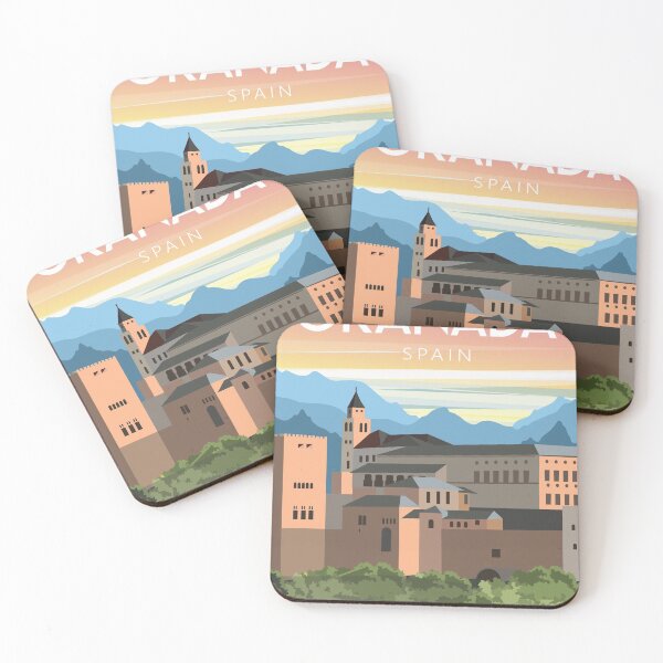 Item preview, Granda Spain vintage travel poster designed and sold by Arctic frame studio.