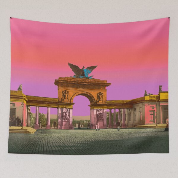 Item preview, Kassel Friedrichsplatz Germany, atmospheric skyline, nostalgic designed and sold by Mauswohn.
