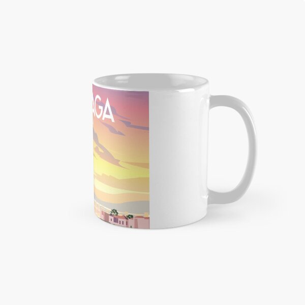 Item preview, Malaga Spain vintage travel poster designed and sold by Arctic frame studio.