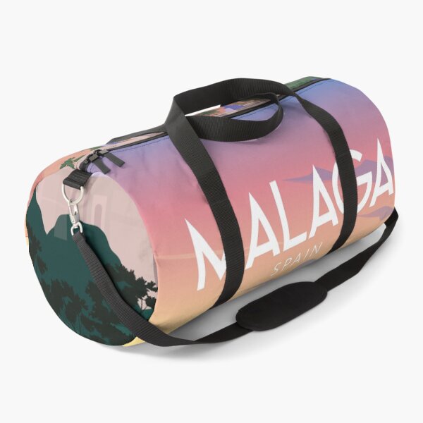 Item preview, Malaga Spain vintage travel poster designed and sold by Arctic frame studio.