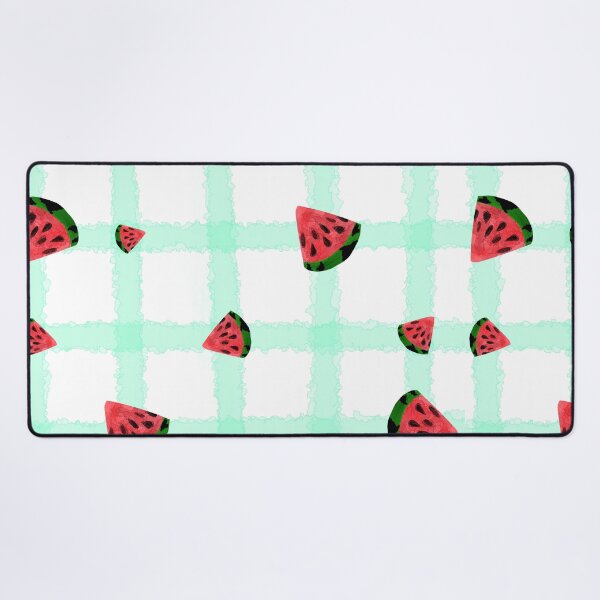 Item preview, Watermelon turquoise checkered pattern designed and sold by Kristoffersson.