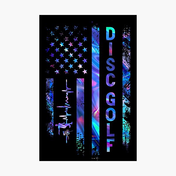 Item preview, Disc Golf American Flag Color designed and sold by Landesign.