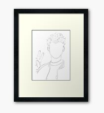 Troye Sivan Outline Framed Print