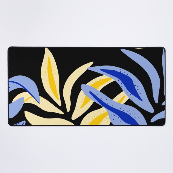 Item preview, blue yellow leaves designed and sold by haroulita.