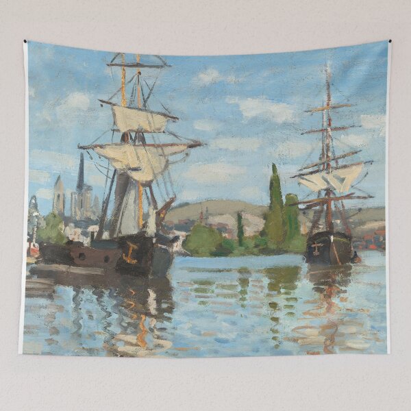 Item preview, Ships Riding On The Seine At Rouen designed and sold by PaintedDreams96.