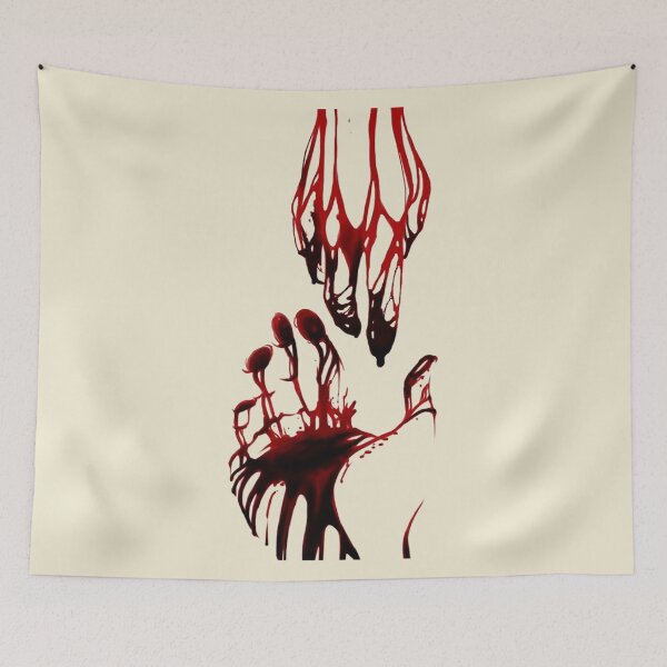 Item preview, Bloody Silhouettes of Hands Reaching Out to Each Other designed and sold by Phantasmal-2-do.