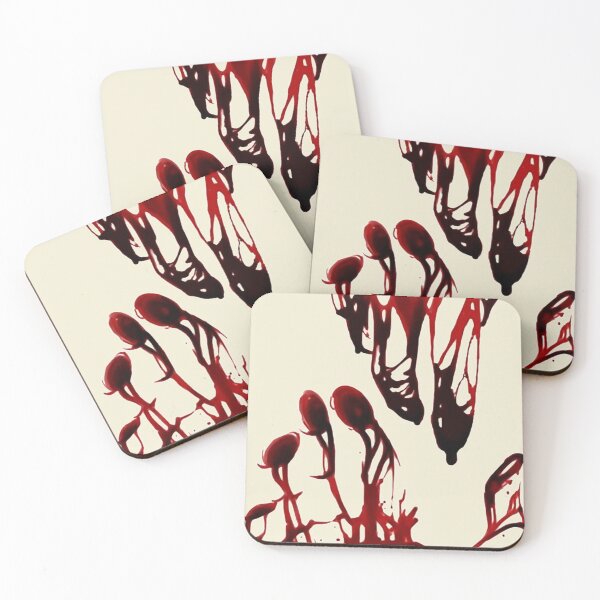 Item preview, Bloody Silhouettes of Hands Reaching Out to Each Other designed and sold by Phantasmal-2-do.