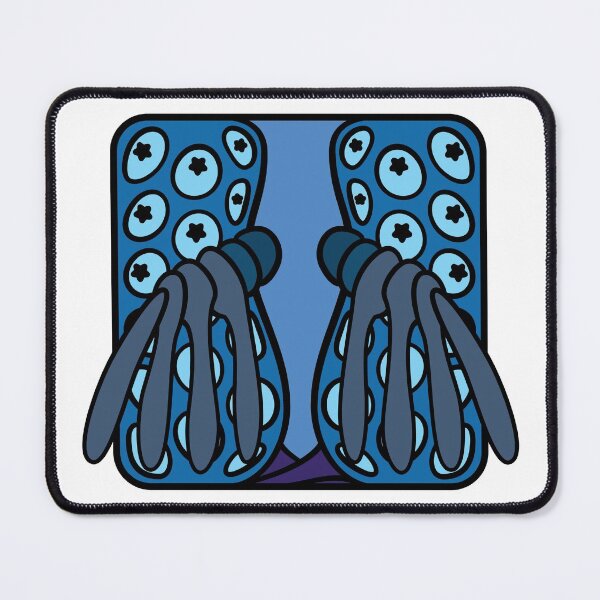 Item preview, Strepsiptera cartoon head square (blue)  designed and sold by TiffanyYau.