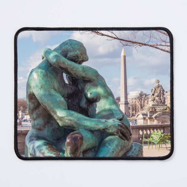 Item preview, The Kiss by Auguste Rodin in the Tuileries Garden - Paris designed and sold by Ulysse Pixel.
