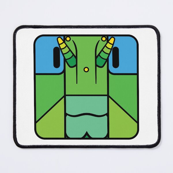 Item preview, Grasshopper cartoon head square (green)  designed and sold by TiffanyYau.